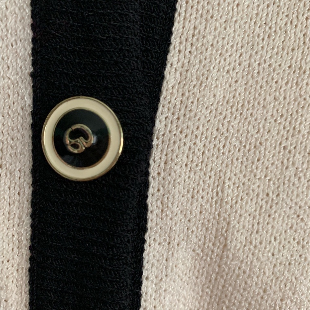 St. John Santana Knit Color Block Cardigan - Picture 4 of 5